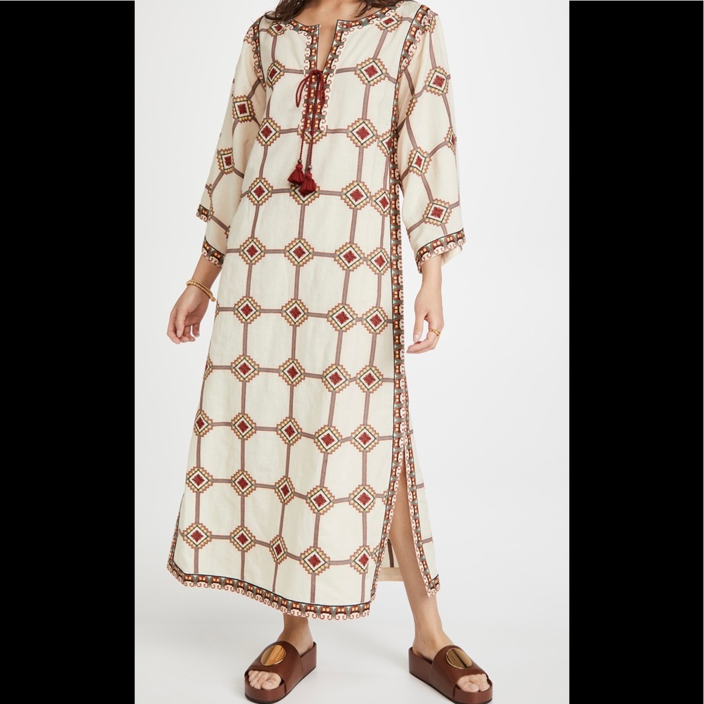 Tory Burch Embroidered Caftan